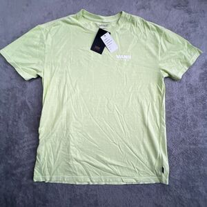 Vans off The Wall Suspension Oversized T Shirt Womens Small Shadow Lime Green